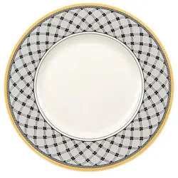 FRÜHSTÜCKSTELLER Audun Promenade weiß-grau-gelb ø 21,6 cm