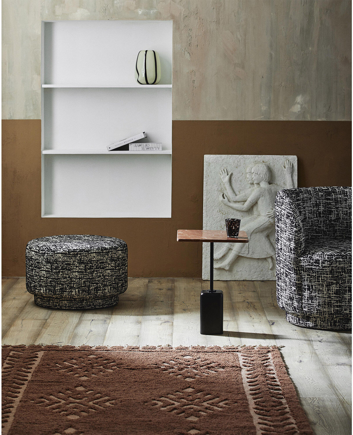 Nordal Chao Sidobord Marble Rost