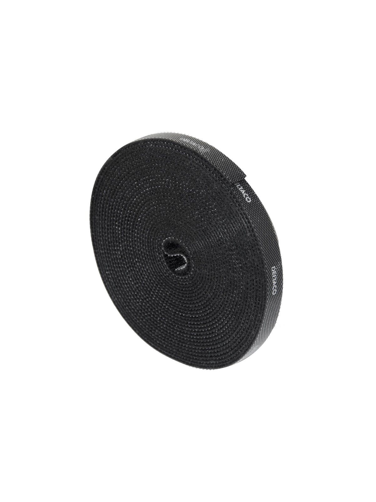 Deltaco Hook and Loop Cable Tie 5 m - Black