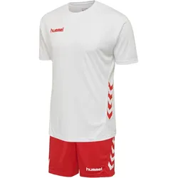 hummel Promo Duo Trikotset Kinder white/true red 176