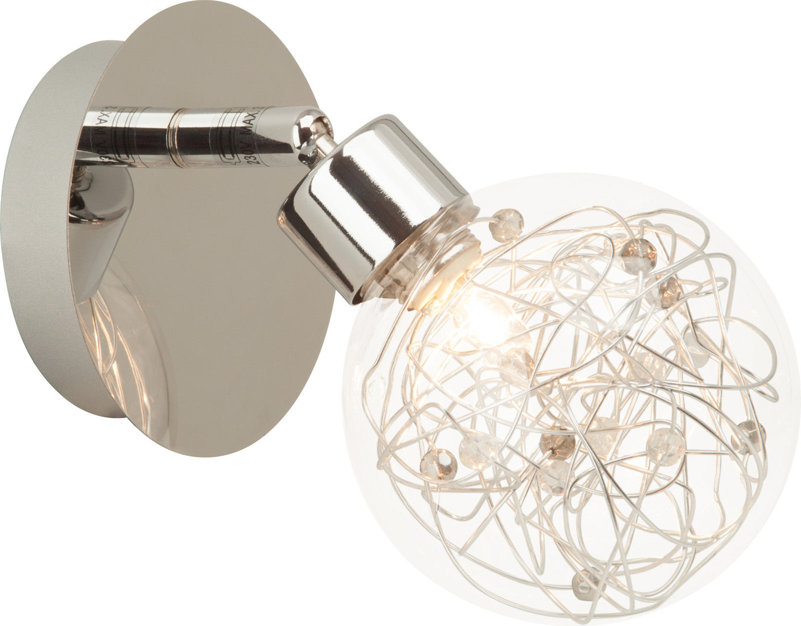 Brilliant Design wandlampje Joya met LED-accentverlichting