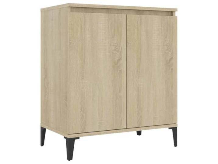 KGFHERENB Sideboard Sonoma-Eiche 60x35x70 cm Kommode mit 2 Türen Kompaktes Schrankmöbel für Wohnzimmer und Schlafzimmer. Bietet viel Stauraum hinter 2 Türen für Ordnung im Zuhause.