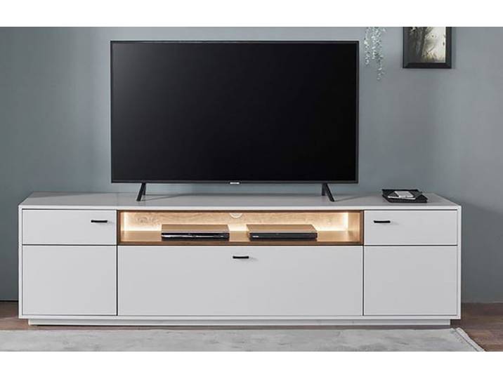 TV-Lowboard Coruna Weiß Dekor