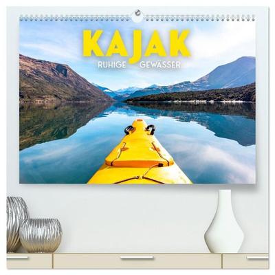 Kajak - Ruhige Gewässer (hochwertiger Premium Wandkalender 2027 DIN A2 quer), Kunstdruck in Hochglanz