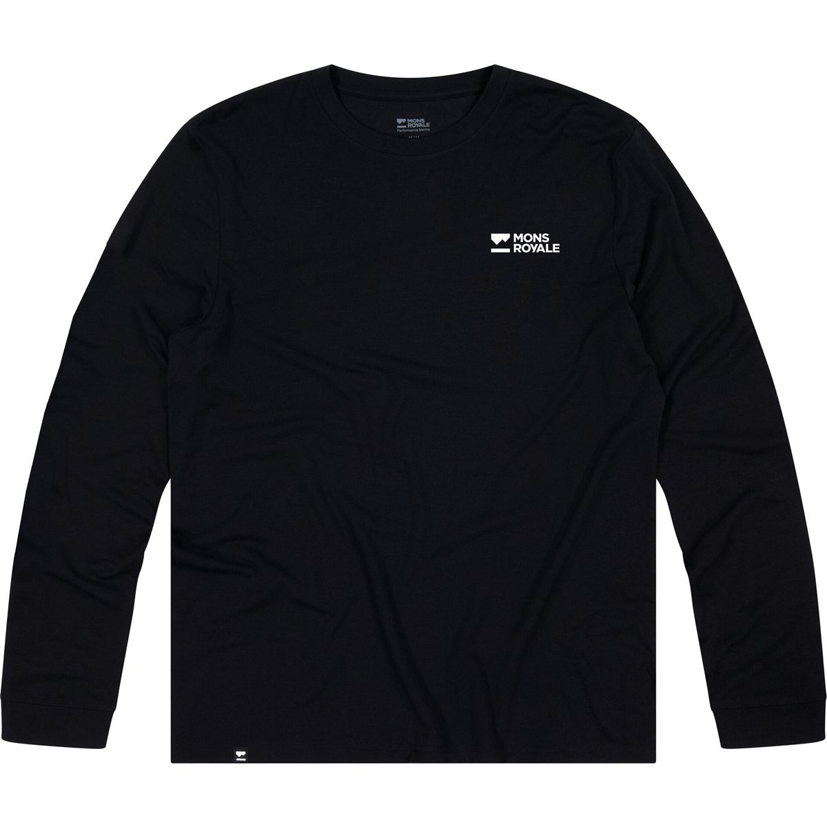 Mons Royale Mens Icon Merino Long Sleeve black (1) S 100875-1171-001-S