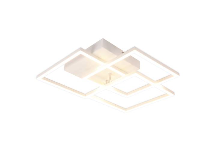 Plafonnier en fer aluminium blanc 40x40x9cm led 36w