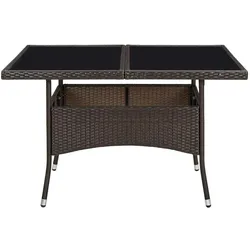 vidaXL, Gartentisch + Balkontisch, Fleckeby (120 x 120 x 75 cm)