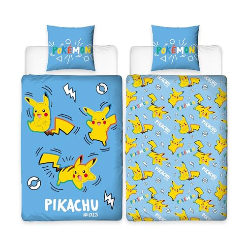 LYO Pokemon dekbedovertrek voor volwassenen, 140 x 200 cm