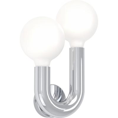EGLO Wandleuchte "MELLILI", silber (chromfarben), 2, H: 23,6cm, 1 Stk., Leuchten, Wandlampe, Lampe, Flur, Wohnzimmer, chrom H:23,6 cm, Wandleuchte