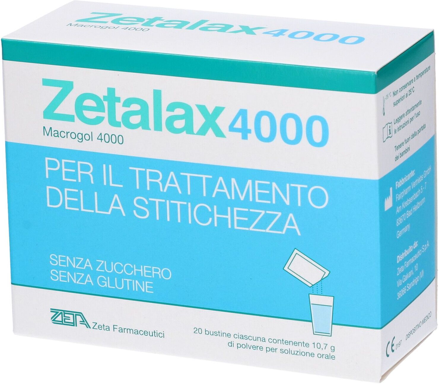 ZETA FARMACEUTICI SpA Zeta Farmaceutici, Zetalax 4000, 20 Bustine