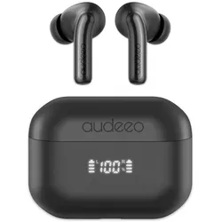 Audeeo Headphones In-Ear TWS ANC ENC LED Novatune Black (ANC, 20 h, Kabellos), Kopfhörer, Schwarz