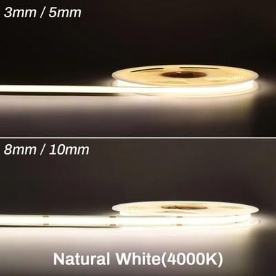 Inspired Finds LumiFlex COB LED Strip Light 3mm 5mm Ultra Slim Dimmable 12V 24V High CRI Lighting 5m 12v 12v natural White