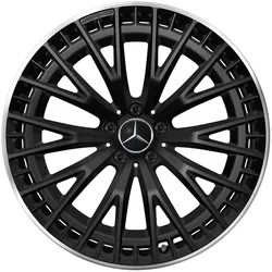 Mercedes-AMG Vielspeichen-Rad 21 Zoll Leichtmetallfelge EQE schwarz Felgenhorn g