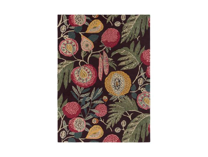 Designer Teppich „Jackfruit“ - handgetuftet, aus reiner Schurwolle & Viskose Cherry/Alabaster 140 x 200 cm Sanderson