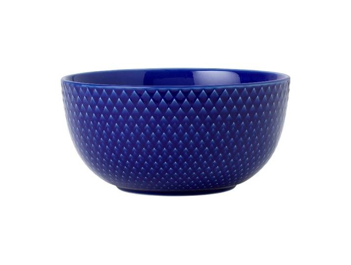 Lyngby Porcelæn Bol Rhombe Ø13 cm Bleu foncé