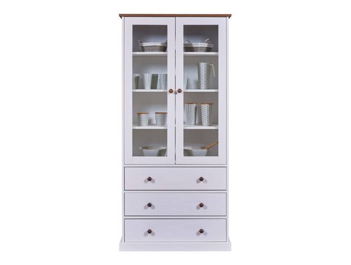 Vitrine JACOB weiß Massivholz