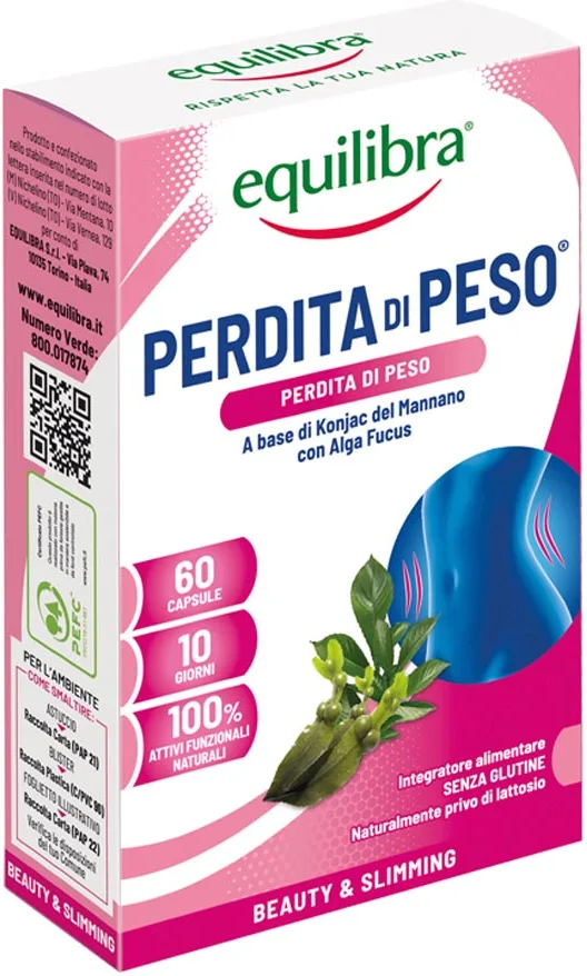 EQUILIBRA Srl Equilibra, Perdita di Peso, 60 Capsule
