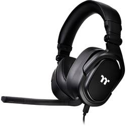 Thermaltake Argent H5 Stereo Gaming Headset Over Ear Headset kabelgebunden Stereo Schwarz Lautstärkeregelung, Mikrofon-Stummschaltung Gaming GHT-THF-ANECBK-30