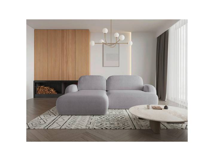 Mid.you Ecksofa Sevilla Plus, Hellgrau, Kunststoff, 3-Sitzer, Füllung: Schaumstoff, links montierbar, rechts montierbar, 275x175 cm, Wohnzimmer, Sofas & Couches, Wohnlandschaften
