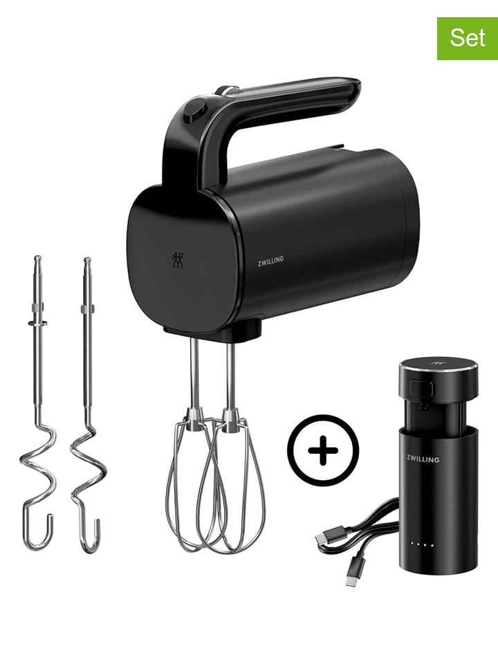 Zwilling 2tlg. Set: Akku-Handmixer ''Xtend'' in Schwarz - onesize