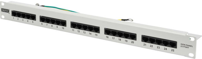 DIGITUS Panneau de brassage ISDN Cat.3 non blindé DN-91325-1 (DN-91325-1)