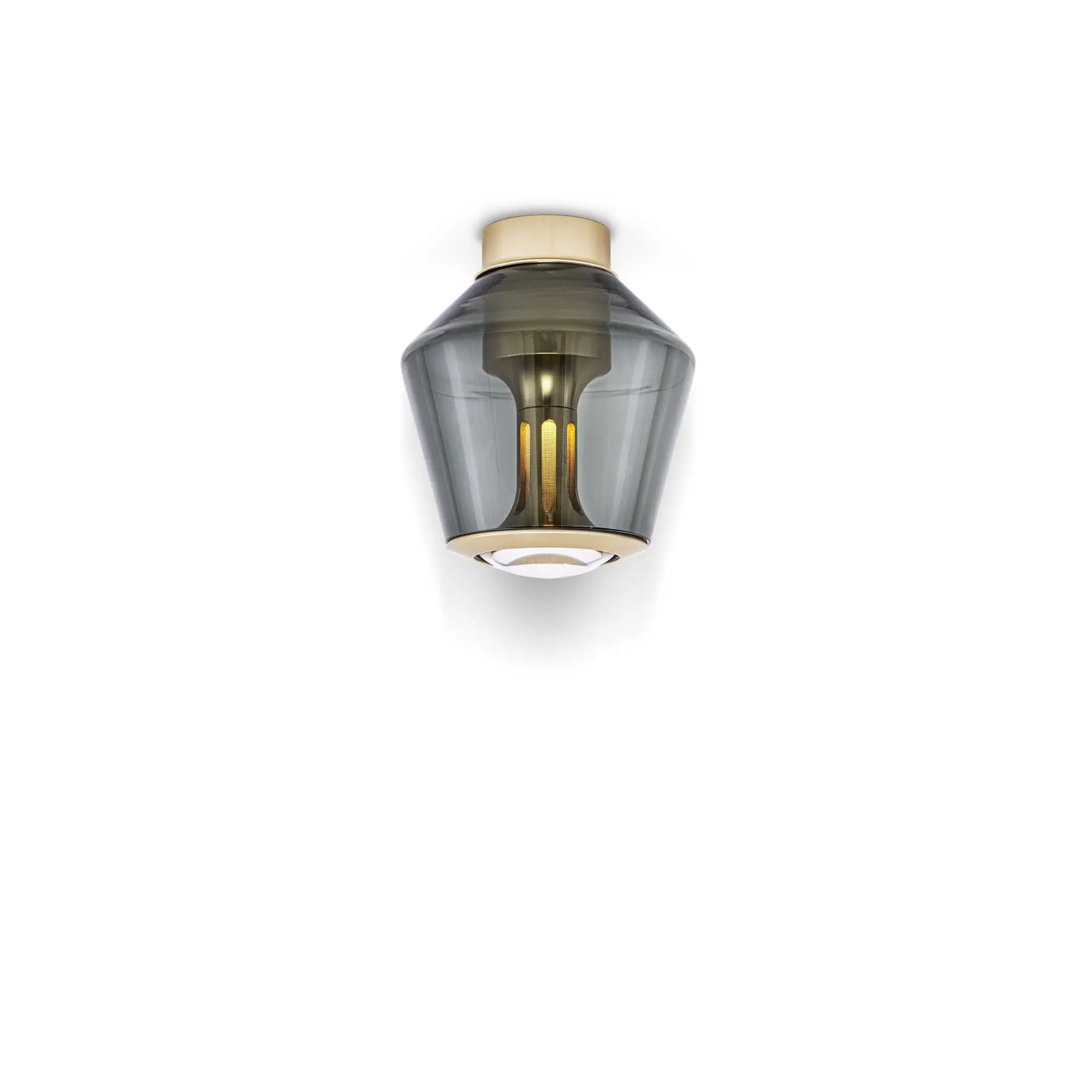 Less´n´more ETHICS LED-Deckenleuchte, innen Gold, Rauchgrau, phasendimmbar E-GDS-P-KGG-GG 4251908598991