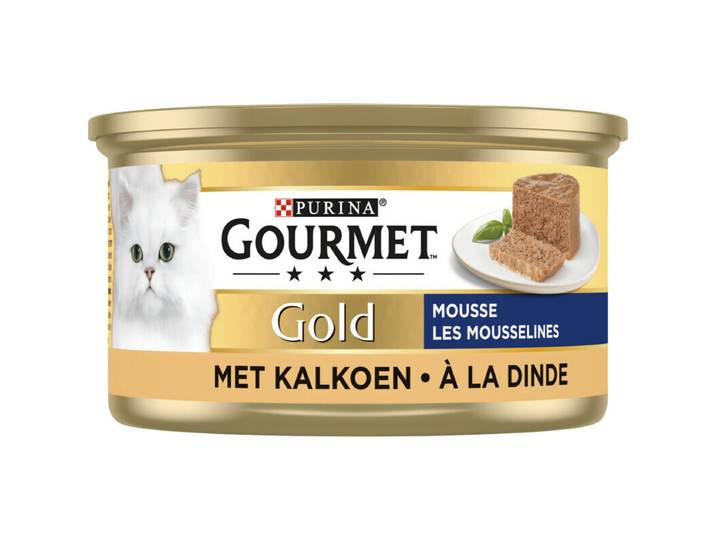Gourmet Gold kattenvoer blik kalkoen 85 g