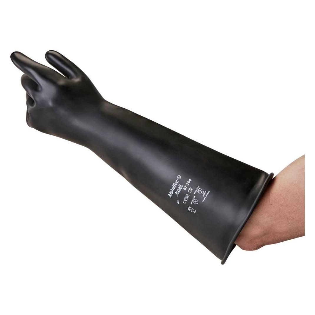 Ansell 87104105 AlphaTec Naturlatex Chemiekalienhandschuh Grösse (Handschuhe): 10 (10.5) (87104105)