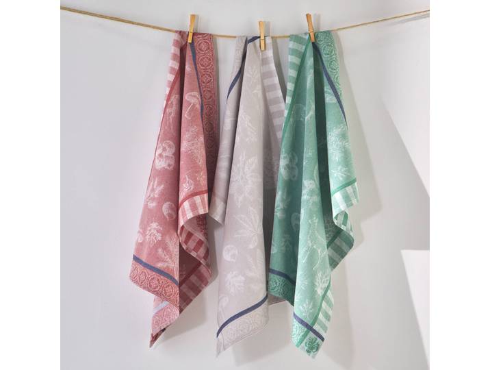 Torchon coton jacquard univers forêt - lot de 3 - Blancheporte