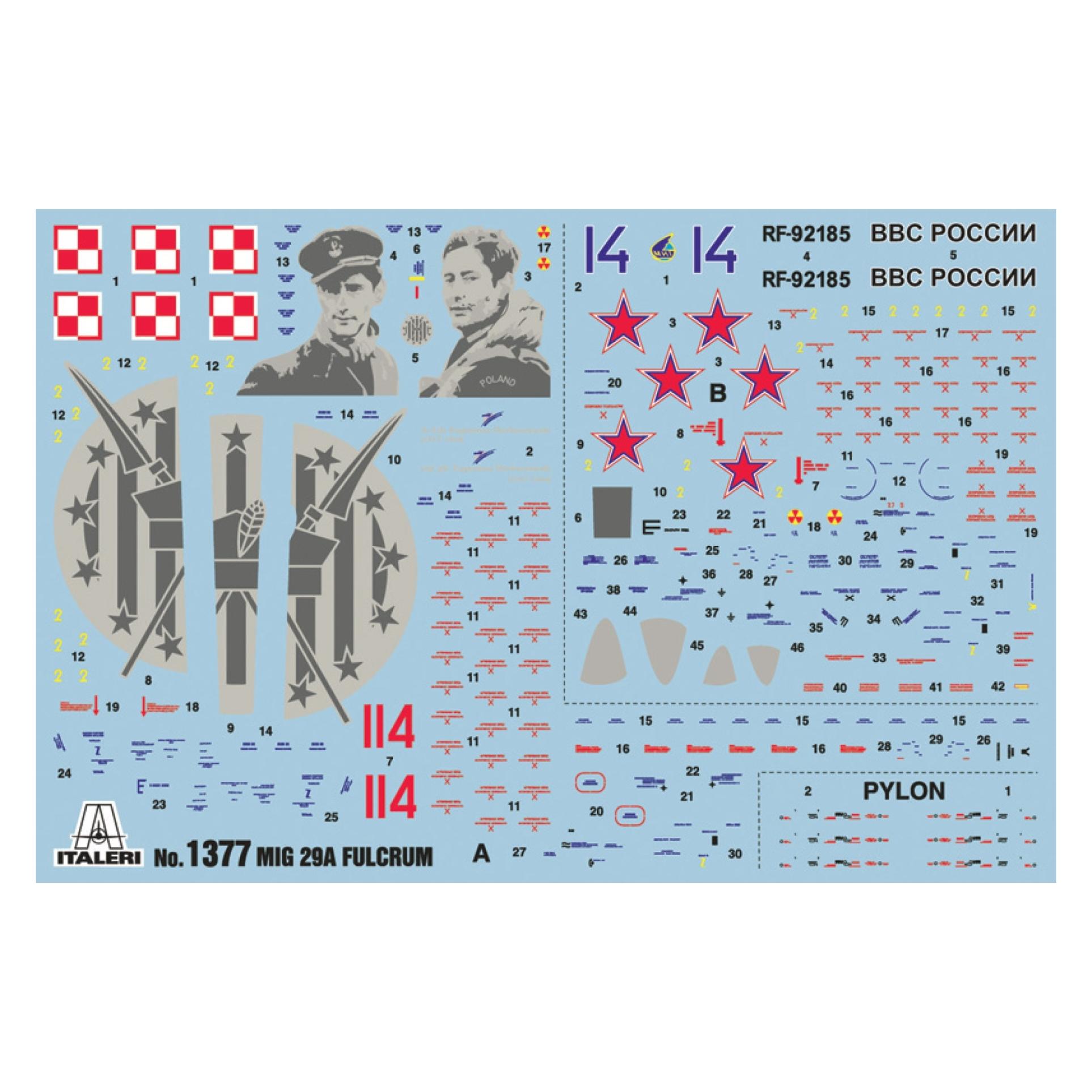 Italeri MIG 29A Fulcrum (1377)