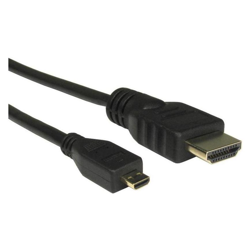 RS PRO HDMI-Kabel A HDMI Stecker B Micro-HDMI Stecker 4K max., 3m, Schwarz (3 m) (1828767)