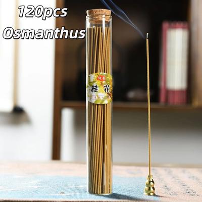 Uplift Treasures 120pcs Natural Aromatherapy Incense Sticks 120pcs Osmanthus