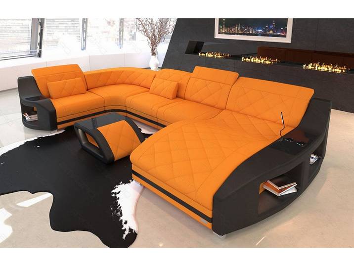 Couchlandschaft Swing U-Form in Stoff