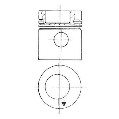 Kolbenschmidt Kolben [Hersteller-Nr. 90532610] für Mercedes-Benz