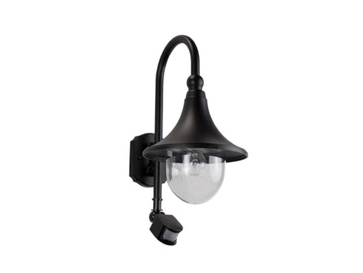 Lindby Applique extérieure Daphne à intensité variable (Moderne) en Noir Aluminium (1 lampe\,à E27)\, pour mur extérieur/façade de maison terrasse und balcon