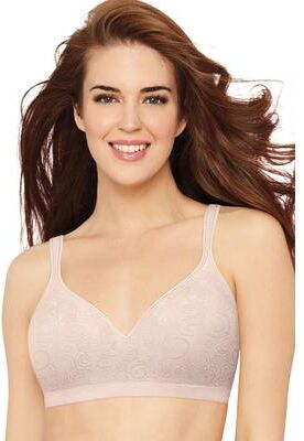 Plus Size Women's Comfort Revolution Wire Free Bra DF3463 by Bali in Rosewood Swirl (Size 40 B)