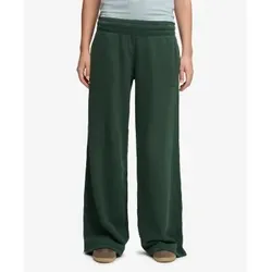 Superdry für Damen. W7011286A Grüne Essential Logo Wide Leg Jogger Hose (M), Lässig, Baumwolle