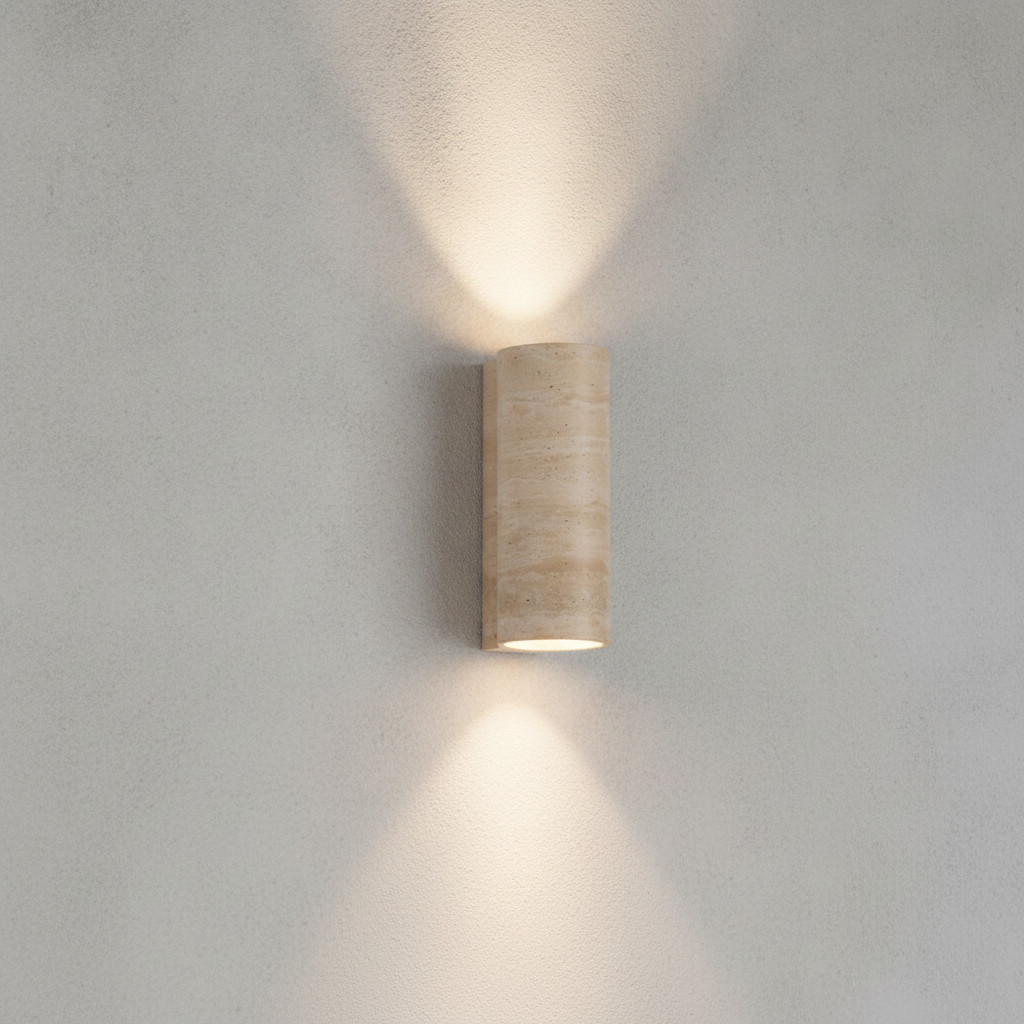 Lyora wandspot Balma marmer wit