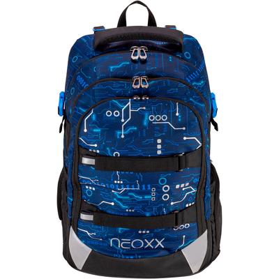 Schulrucksack NEOXX "Active Pro", Kinder, Gr. B/H/T: 31cm x 45,5cm x 24cm, blau (next level), Polyester, Rucksäcke Schulrucksack