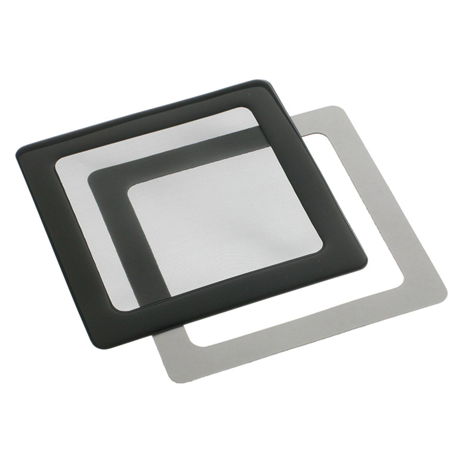 DEMCiflex Dust Filter 80mm - black/black (80mm Square black mesh/magnets)
