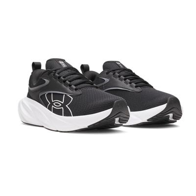 Laufschuh UNDER ARMOUR "UA Surge 5", Herren, Gr. 47,5, schwarz-weiß (schwarz, schwarz, weiß), Synthetik, Textil, Schuhe Laufschuh, Gute Dämpfung