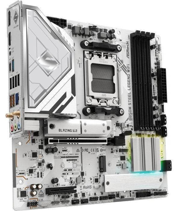 ASRock B850M Steel Legend WiFi Moederbord, Socket AM5, DDR5, WiFi 7