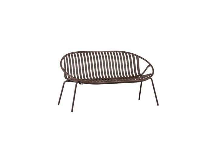 Design 2-Sitzer Gartenbank „Bruce“ Braunlila De Eekhoorn