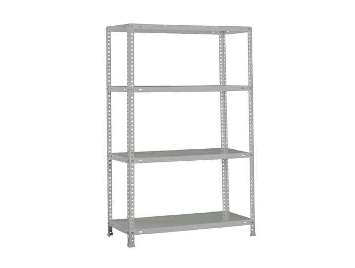 Simonrack Schwerlastregal, Lagerregal, 150x80x40 Metallregal, Kellerregal, Biegestelle 100 kg, 4 Fachböden, Grau - Comfort