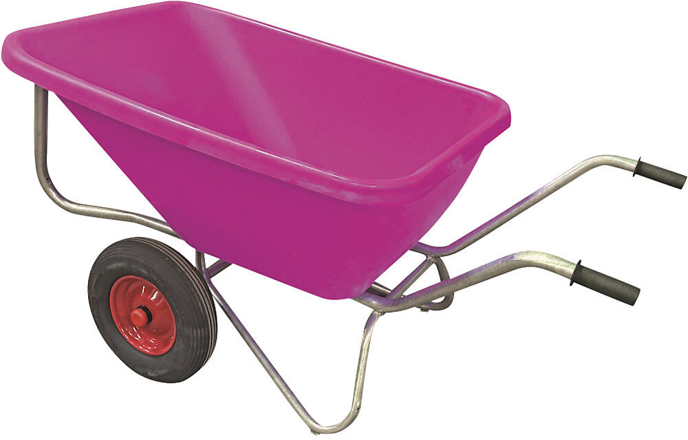 kaiserkraft Kompaktkarre BIG BEN, 180 l, 2-rädrig, pink, 2-rädrig