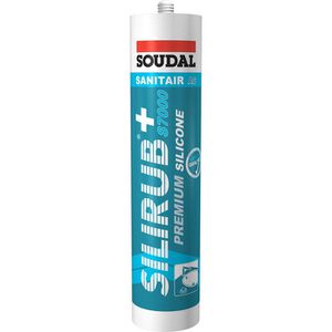 Soudal Silikon Silirub +S7000 Premium, transparent, Sanitär, Innen- und Außenbereich, 300ml