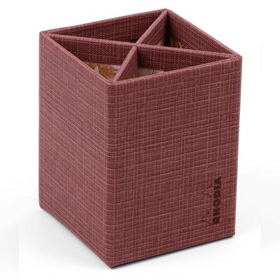 Rhodia Kollektion Orange Botanik, Stifteköcher 8x8x11 cm, Kunstleder - Amaranth 120036C