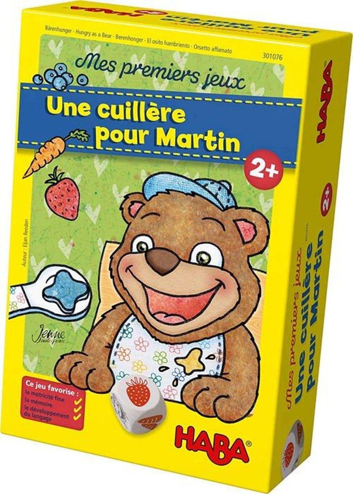 HABA Geheugen- en behendigheidsspel - My First Games - Een lepel voor Martin - Voor kinderen vanaf 2 jaar
