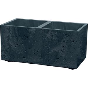 Prosperplast Sierra Case Beton Pflanzkasten anthrazit, 77 x 38,5 x 37 cm, Kunststoff