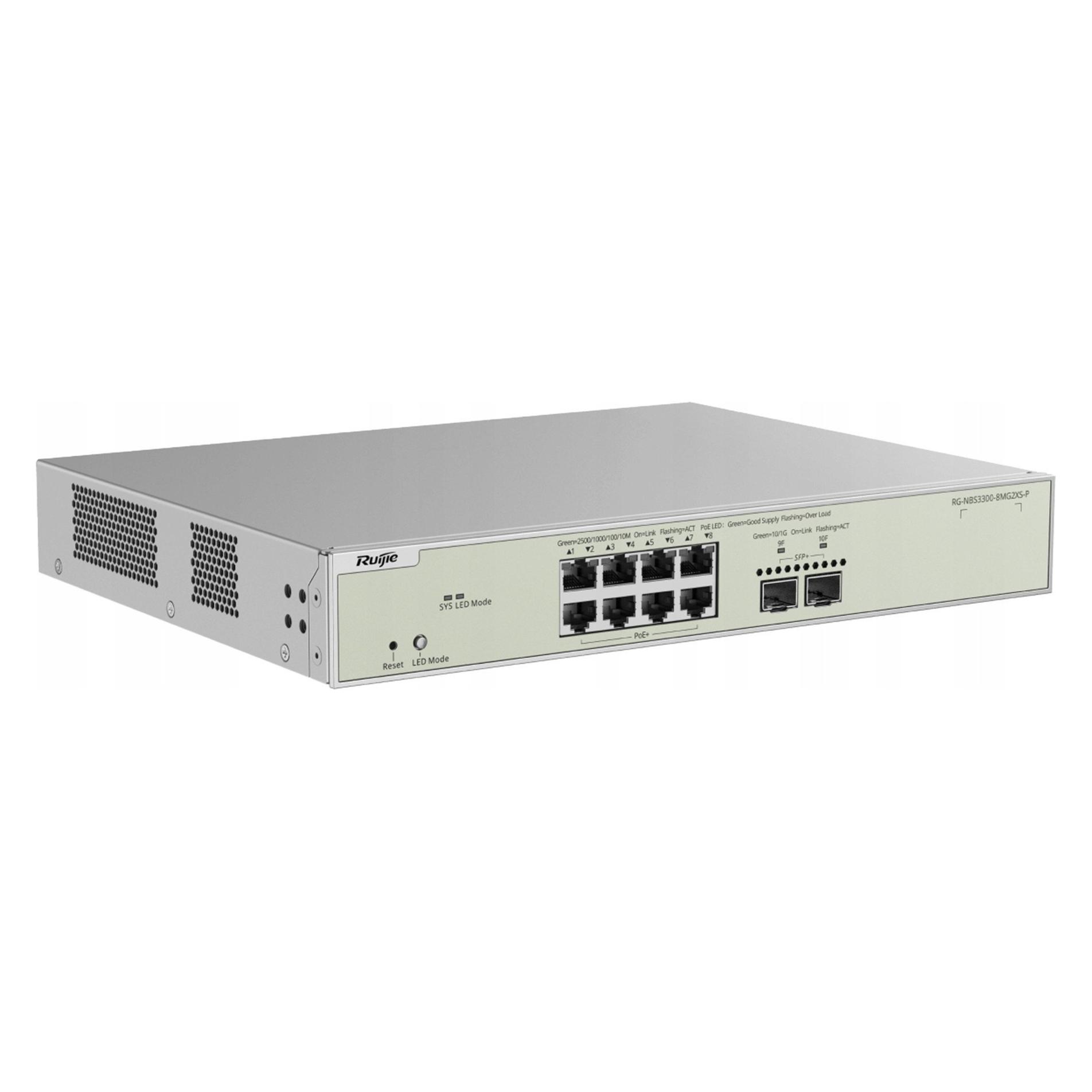 Ruijie Reyee RG-NBS3300-8MG2XS-P L2+ Cloud Managed Switch (8 Ports) (RG-NBS3300-8MG2XS-P)